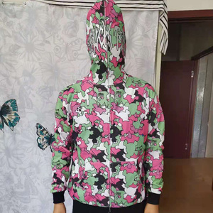 Custom Full Face Zip up Face Blank Windbreaker Hombres Sudadera con capucha Chaqueta Abrigo Hombres Zip Hoodies con cremallera - Product Image 6