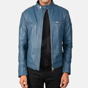 Venta caliente Durable Hombres Ropa Chaqueta de invierno de cuero para hombres Nueva moda Chaquetas de cuero a prueba de viento para hombres - Product Image 1