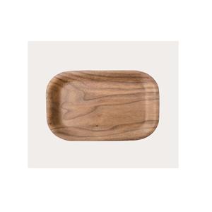 Plateau en bois et métal de luxe, décoration de luxe pour la maison, grand plateau rond en bois massif avec poignée pour plateau en bois - Product Image 6