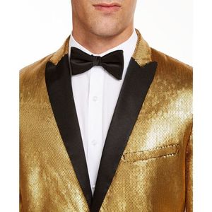 อินซีเอ็นซี อินเตอร์เนชั่นแนล คอนเซ็ปต์เสื้อเบลเซอร์ไมโครซีควินทรงสลิมฟิตขนาดใหญ่สำหรับผู้ชาย สีเหลือง - Product Image 3