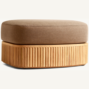 Sofá otomano hecho de madera de teca con espuma suave y cómoda para usar en la sala de estar de la casa que es duradero - Product Image 2