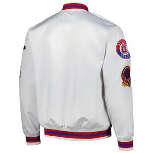 Trendy Satin Varsity Jacket Acabado liso Múltiples colores Precio directo de fábrica al por mayor - Product Image 4