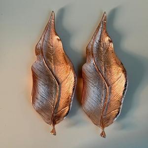 Tazón de frutas secas y bocadillos para celebración de bodas y fiestas en Metal Aluminio Juego de 2 hechos a mano con acabado de cobre - Product Image 2