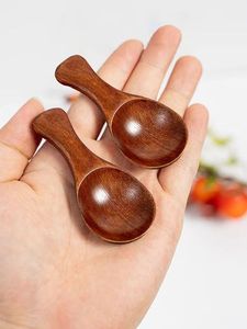 Cuchara multifuncional de madera de nogal negro, cuchara medidora decorativa para café y té, herramienta de cocina para el hogar, producto artesanal Natural - Product Image 4