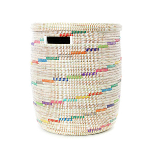 <b>Seagrass</b> <b>basket</b> for home <b>storage</b> & organization hand weave sea grass bin sustainable straw bins - Product Image 4