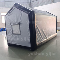 Tente de stockage de moto et de voiture gonflable imperméable d'extérieur la plus populaire, abri de voiture portable, garage de moto gonflable