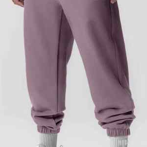 กางเกงวิ่งขายาวผ้าแคนวาสขากว้างทำจากผ้าฝ้าย100% ถักเอวกลางโลโก้ได้ตามต้องการ - Product Image 6