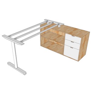 Pieds en métal minimalistes pour système d'armoires TIO - HCTO006 - Product Image 1