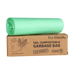 Professional Exporter of Compostable Garbage Bags for Food Waste Best Quality Eco-friendly Trash Bags for Bulk Purchasers