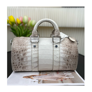 Wholesale Designer Top Quality Exotic Genuine Himalayan Color crocodile <b>Leather</b> Skin Travel Duffel <b>Bag</b> for Men - Product Image 3