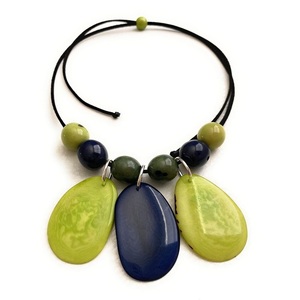 Handmade Resin Beads <b>Long</b> <b>Necklace</b> Heart Cut Seed Glass Beads Link Choker <b>Necklace</b> Embroidery for Women's Partyware - Product Image 5