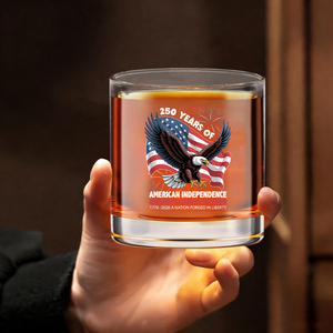 <span class=keywords><strong>Verres</strong></span> à whisky ronds de luxe personnalisables avec logo, souvenir du 250e anniversaire américain, cadeau haut de gamme pour le 4 juillet - Product Image 2