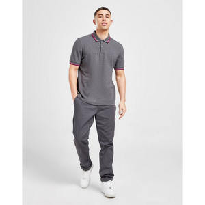 Wholesale 100% Cotton Men's Polo Shirts Uniform Embroidery Printing Plain Blank Casual Golf Polo Shirt Custom Logo - Product Image 2