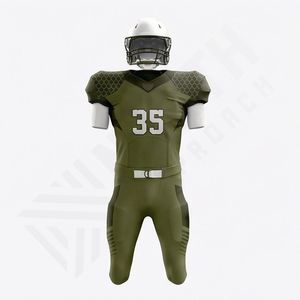 Nouveauté : Tenue d'équipe de football américain, uniforme de football américain, taille plus, polyester, twill, haute qualité, manches longues, performance adulte - Product Image 1