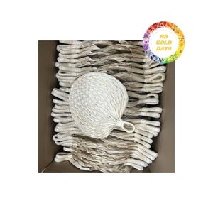 Elegante ventilador de mano de hoja de palma de bambú, agarre cómodo, ventilador de refrigeración de verano hecho a mano para actividades al aire libre y regalo - Product Image 4