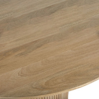 Piédestal de style japonais en bois massif style européen Table à manger ronde en bois de manguier Ensemble de meubles de restaurant