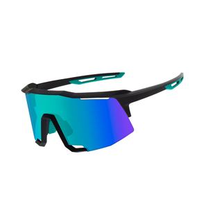 Lunettes de soleil à lentille pixel futuriste avec trou de ventilation UV400 Couleur personnalisée polarisée - Product Image 4