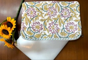 Housse en coton matelassé à imprimé floral multicolore Imprimé imperméable Style d'affaires Protection quotidienne du bureau Design simple - Product Image 3