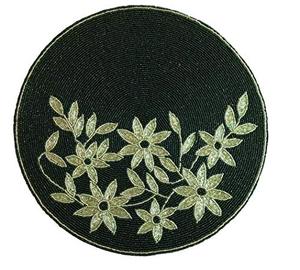 แผ่นรองแก้วสำหรับรับประทานอาหารลูกปัดแก้วขนาด36 "แผ่นรองจานสำหรับงานแต่งงานดีไซน์ลายดอกไม้งานออกแบบได้ตามต้องการ - Product Image 1