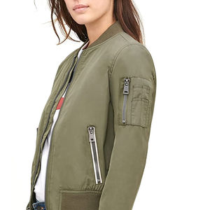 Veste en satin pour femme de haute qualité personnalisée, design et taille personnalisés de haute qualité, veste bomber en satin pour femme - Product Image 6