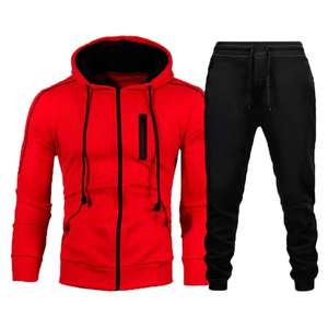 Trajes de chándal de calidad superior para hombre hechos a medida con material polar de talla XL de corte perfecto para la temporada de invierno con logotipo personalizado - Product Image 2