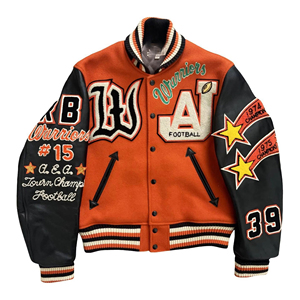 Vestes universitaires Lettermen Printemps Automne Nouvelles vestes pour hommes Casual Décontractées Surdimensionnées Veste de baseball universitaire pour homme - Product Image 1