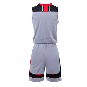 Uniforme de basket-ball personnalisé de haute qualité pour hommes grande taille ensembles de tissus en polyester sublimé vente en gros - Product Image 3