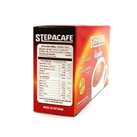 Steppa Cafe Régulier Instantané 3in1 336gr 21 Packs/Boîte Premium Café Instantané Goût Neutre Crème & Chocolat Saveur Poudre