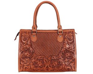 Hot Selling Lady Vintage Animal Prints Genuine Leather Handmade <b>Tote</b> <b>Bag</b> <b>with</b> <b>ZIP</b> Closure Western Fashion Women's - Product Image 1