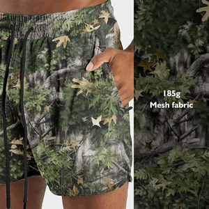 กางเกงขาสั้นตาข่ายบาสเก็ตบอลพิมพ์ลายสำหรับผู้ชายผ้าโพลีเอสเตอร์น้ำหนักมากแบบลำลองขนาด6นิ้วพิมพ์ลายพิมพ์ซับลิเมชันสำหรับฤดูร้อน - Product Image 1