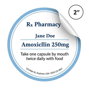 Étiquette d'autocollant de cercle imprimé par logo personnalisé pour la marque et la promotion d'emballage - Product Image 2