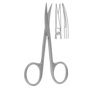 Las tijeras quirúrgicas Iris de 11,5 cm más vendidas, cuchillas curvas ISO certificadas, manual de acero inoxidable a los mejores precios - Product Image 3