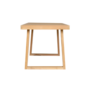 Rissa Minimalist Design Style <strong>Rectangular</strong> <strong>Table</strong> Dining <strong>Table</strong> Teak Wooden Material For Courtyard Furniture - Product Image 3