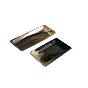 Plateau de charcuterie en corne de buffle Plateau de haute qualité et naturel en corne de buffle véritable avec logo pour les occasions de pépinière - Product Image 5