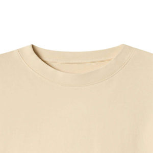 Camiseta Extra Grande de Corte Cuadrado para Hombre, Ropa Urbana Personalizada, 100% Algodón Peinado, Cuello Redondo Pequeño, Manga Regular, Antiarrugas - Product Image 4