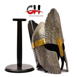 Casque d'armure médiévale, casque de guerrier, casque de cosplay prêt à la bataille Calvin Handicraft - Product Image 3