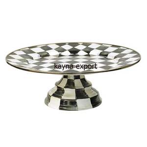 NOUVEAU SUPPORT EN MÉTAL DORÉ FANTAISIE FORME CARRÉE DESSUS EN MARBRE POUR TASSE À GÂTEAU DE LUXE QUALITÉ SUPPORT EN MARBRE POUR GÂTEAU AVEC SUPPORT EN MÉTAL - Product Image 2