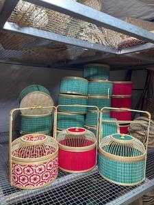 Panier de rangement en bambou de couleur naturelle, panier de pique-nique, panier cadeau de Noël, prix de gros en usine - Caryln - Product Image 3