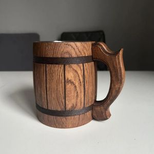 Modern Bamboo Tumbler Wooden Coffee <b>Travel</b> Beer Tea <b>Ceramic</b> <b>Mug</b> Wholesale Wooden <b>Mug</b> Bamboo <b>Travel</b> Christmas Decor - Product Image 3