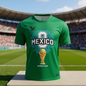 Maglia da Calcio Unisex 2026 WC Messico per Tifosi, T-shirt con Grafica Aquila Verde, Regalo - Product Image 3