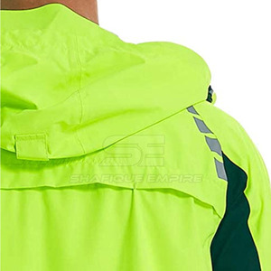 Veste coupe-vent d'hiver en polyester imperméable personnalisable pour hommes dans un nouveau design à capuche - Product Image 3