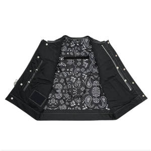 Gilet de moto en cuir PU pour homme, streetwear, hip-hop, veste sans manches, logo/étiquette personnalisé, fabricant OEM - Product Image 3