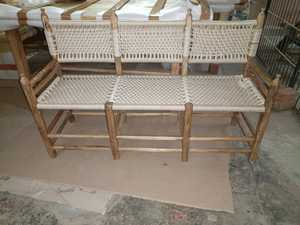 Silla de madera hecha a mano con acabado natural para el hogar, lado de la piscina, Hotel, playa, café, uso personalizado, sillas para comedor escolar de granja - Product Image 4