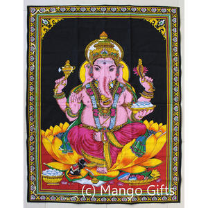 Tapiz Bohemio de Diosa India, Póster de Tela para Colgar en la Pared, Decoración de Pared con Dioses Hindúes, Mandala Navideño para Decoración del Hogar, Halloween - Product Image 4