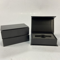 Boîte cadeau mini en papier rigide 1200 g/m² avec logo personnalisé, emballage noir pour produits électroniques, prix d'usine, vente en gros, boîte en vrac avec logo