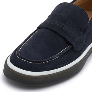 Mocassins en daim Valentino Sail en bleu sable - Product Image 5
