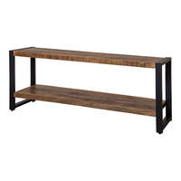 Mangohouten Britt 150 cm contemporain TV Meubel ferme moderne TV Table/armoire/support panneau de meubles de maison pour le salon