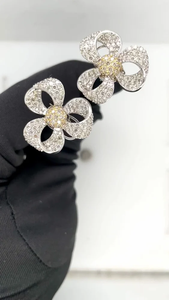 H.a. impex แฟชั่นผู้หญิงต่างหูเพชรแท้ที่กำหนดเองเป็นกลุ่มเครื่องประดับที่ดีต่างหูขายส่งดีหมั้นแต่งงานเครื่องประดับของขวัญเครื่องประดับแฟชั่น - Product Image 2