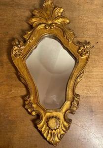 Auténtico Espejo Dorado Florentino, Finales del Siglo XIX, Encontrado en Boloña, Objetos Antiguos - Product Image 4