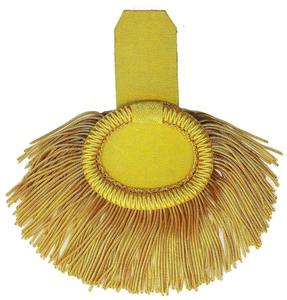 Épaulettes dorées de haute qualité avec frange, épaulettes jaunes pour fanfare - Product Image 1